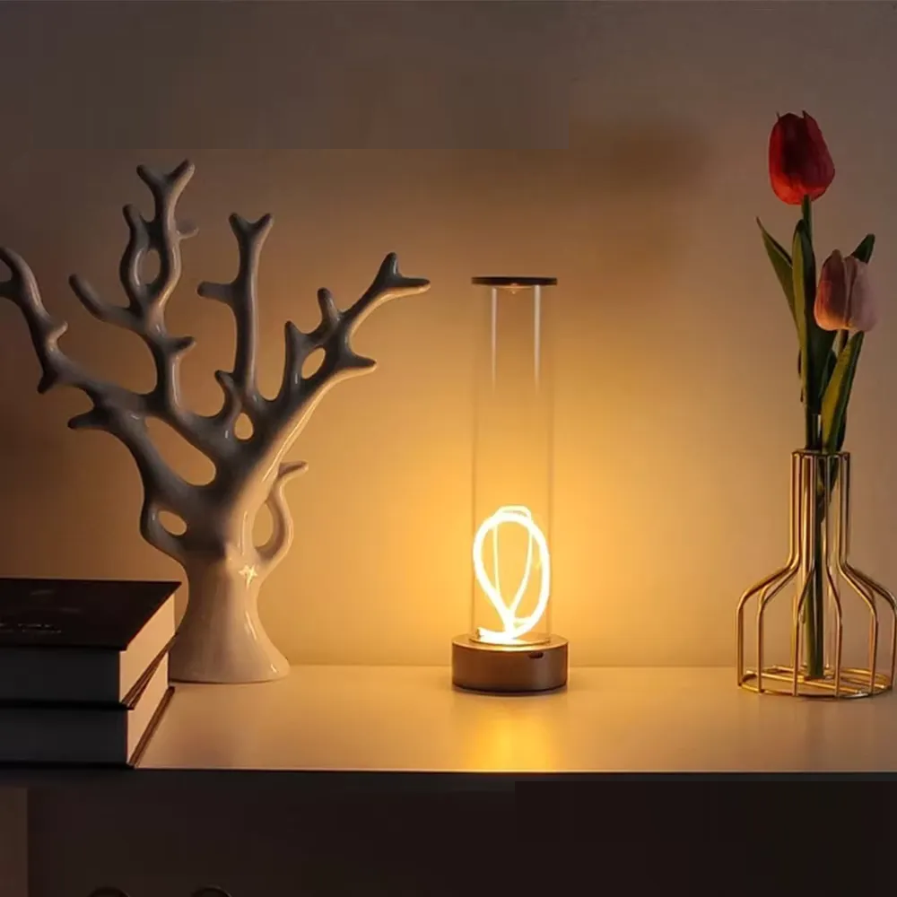 Modern Minimalist Rechargeable LED Desk Lamp with Touch Activation (240×50)